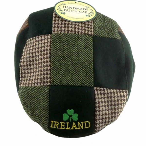 Ireland Patch Cap, Green, With Traditional Irish Blessing Sewn in